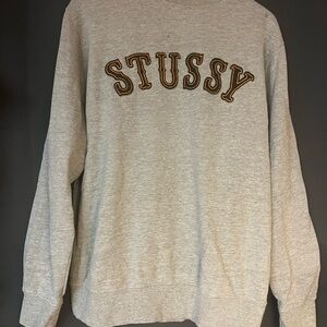 Stussy Heather Gray Crewneck